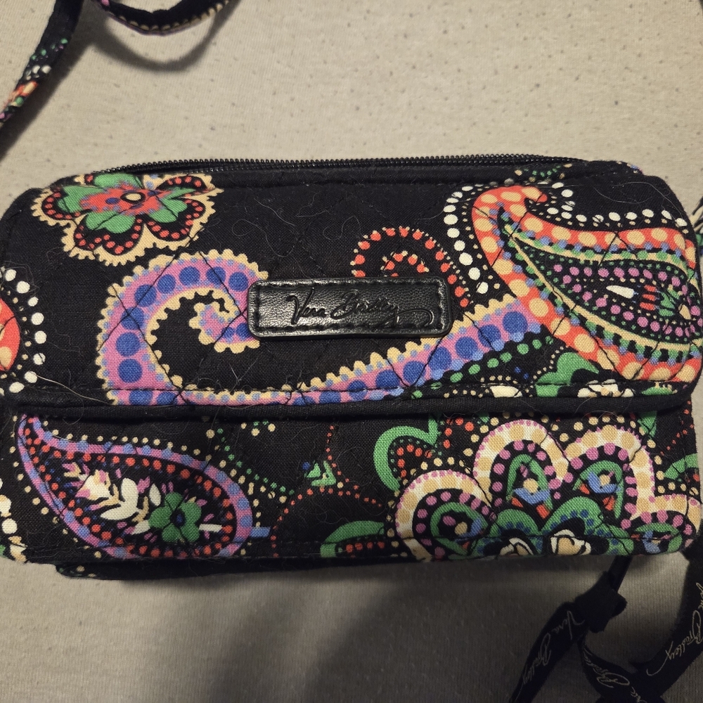 Vera Bradley Black Multicolor Crossbody Bag